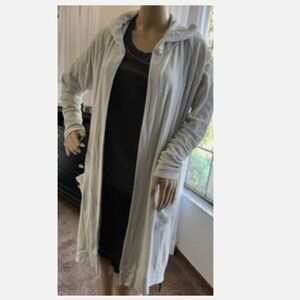 Chaser Soft Open Front Long Hoodie Duster Jasmine Size  XL & EL New W/Tags